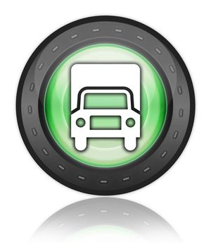 Icon, Button, Pictogram with Trucks symbol