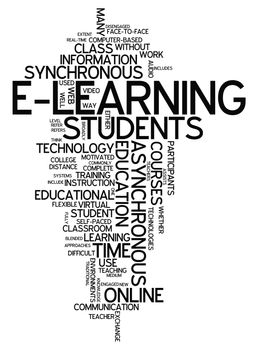 Word Cloud with E-Learning related tags