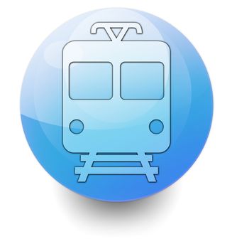 Icon/Button/Pictogram "Train / Mass Transit"