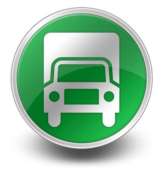 Icon, Button, Pictogram with Trucks symbol