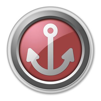 Icon, Button, Pictogram with Marina symbol