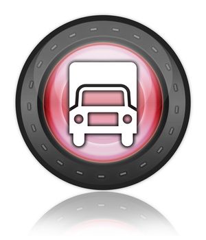 Icon, Button, Pictogram with Trucks symbol