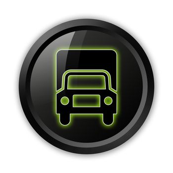 Icon, Button, Pictogram with Trucks symbol