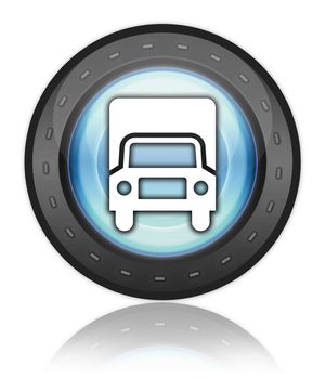 Icon, Button, Pictogram with Trucks symbol