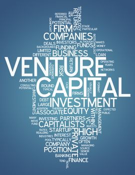 Word Cloud with Venture Capital related tags