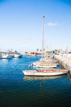 sea landscape boat moored at the pier