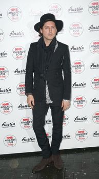 UNITED KINGDOM, London: British guitarist Carl Barât of The Libertines band attends the NME awards at O2 Academy Brixton on February 17, 2016 in London, England. 