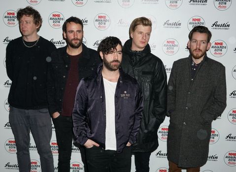 UNITED KINGDOM, London: British band Foals attends the NME awards at O2 Academy Brixton on February 17, 2016 in London, England. 