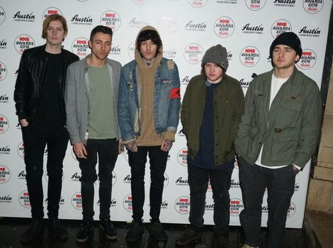 UNITED KINGDOM, London: British band Bring Me The Horizon attends the NME awards at O2 Academy Brixton on February 17, 2016 in London, England. 
