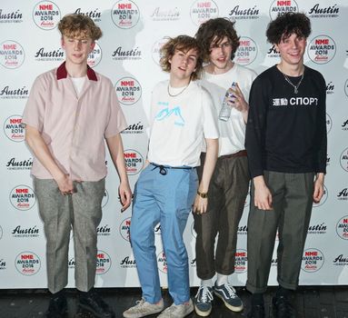 UNITED KINGDOM, London: Rat Boy band members attend the NME awards at O2 Academy Brixton on February 17, 2016 in London, England. 