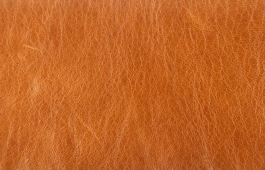 Close up of orange leather texture