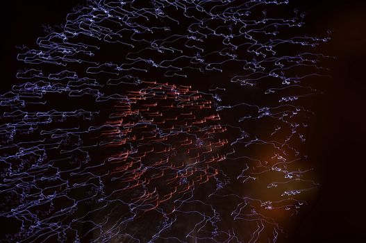 Abstract image - lights in the motion