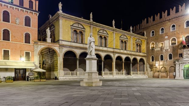 Piazza dei Signori also called Piazza Dante, a medieval square in the old town of Verona