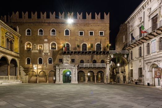 Piazza dei Signori also called Piazza Dante, a medieval square in the old town of Verona