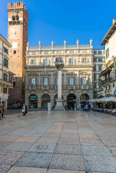 Palazzo Maffei situated in Piazza delle Erbe in Verona