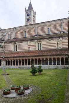 Cloister of San Zeno in Verona, Italy