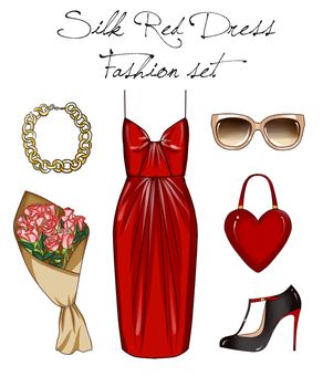 Fashion Collection of Clip Art - Fashionable and Trendy clothes and accessories