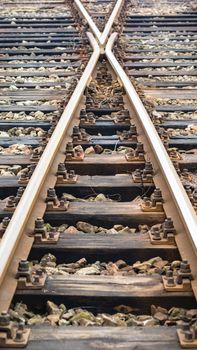 view of the railway track on a sunny day