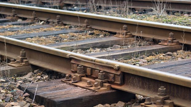 view of the railway track on a sunny day