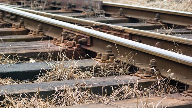 view of the railway track on a sunny day