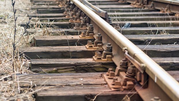 view of the railway track on a sunny day