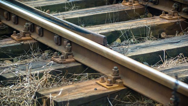 view of the railway track on a sunny day