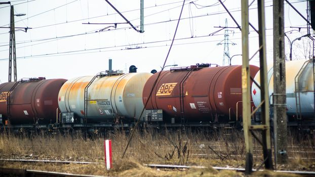 view of the railway track on a sunny day