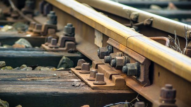 view of the railway track on a sunny day