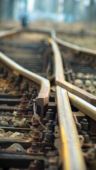 view of the railway track on a sunny day