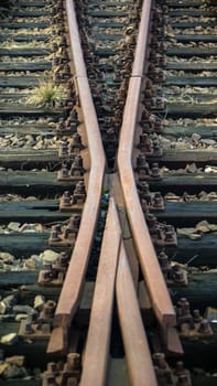 view of the railway track on a sunny day