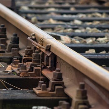 view of the railway track on a sunny day