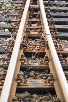 view of the railway track on a sunny day