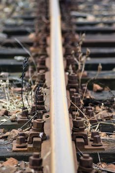 view of the railway track on a sunny day