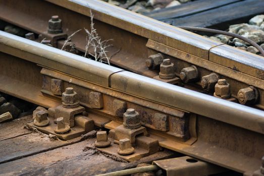 view of the railway track on a sunny day