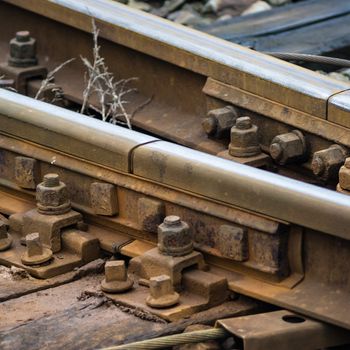 view of the railway track on a sunny day