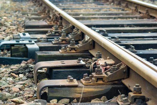 view of the railway track on a sunny day