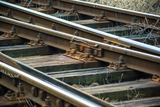 view of the railway track on a sunny day