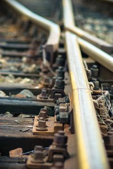 view of the railway track on a sunny day