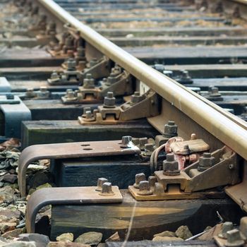 view of the railway track on a sunny day