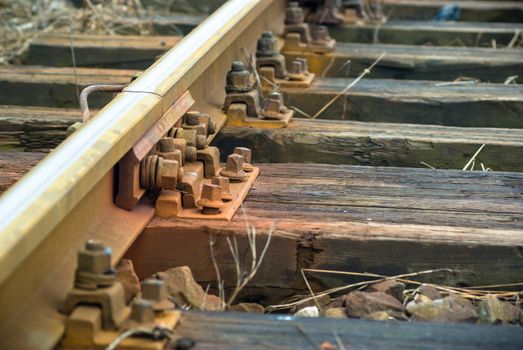 view of the railway track on a sunny day