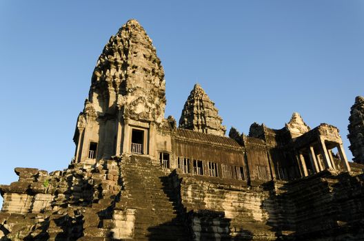 Central Tower of Angkor Wat in Siem Reap, Cambodia