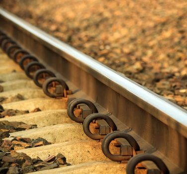 view of the railway track on a sunny day