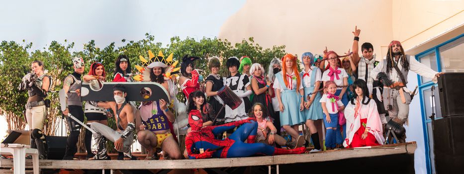 FARO, PORTUGAL - August 22: Manga & Comic Event, gathers many fans of these genres, including anime shows, cosplayers, gamers, concerts, board games, workshops and contests, among several other stuff held on Faro city, Portugal on August 22nd and 23rd, 2015.