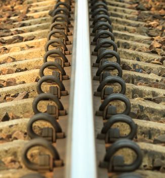 view of the railway track on a sunny day