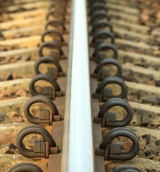 view of the railway track on a sunny day