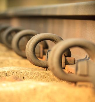 view of the railway track on a sunny day