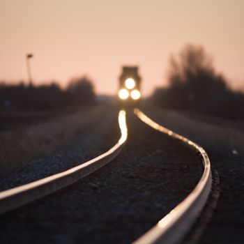 view of the railway track, industrial sereis