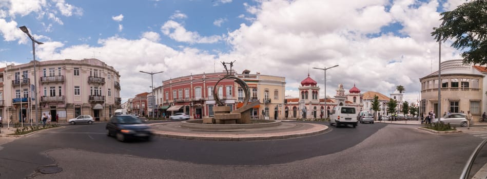 Outdoor view of the center of the city of Loule, Portugal.