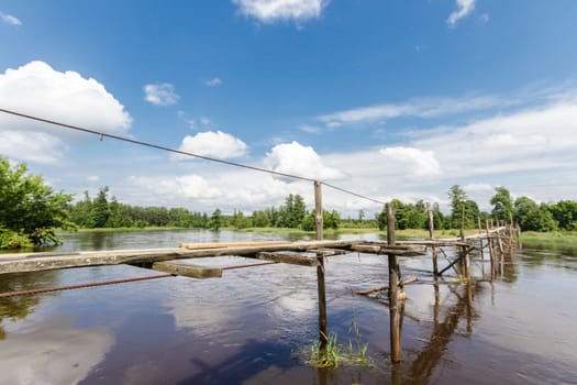 landscape with natural river, nature series