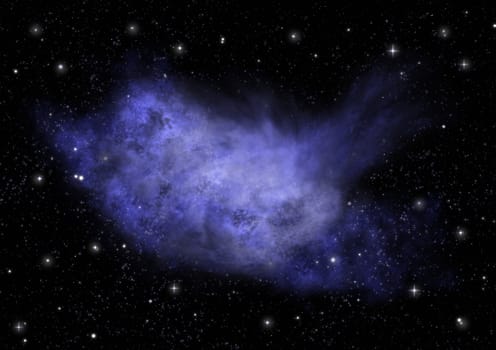 Star field in space a nebulae and a gas congestion. "Elements of this image furnished by NASA".